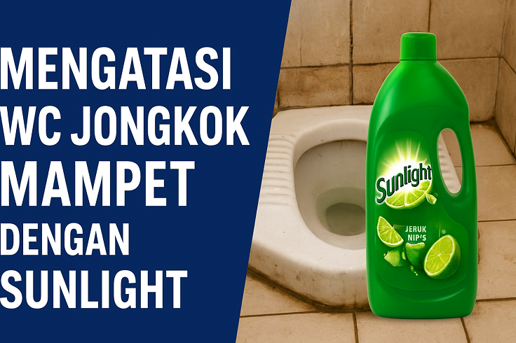 Mengatasi WC Jongkok Mampet dengan Sunlight