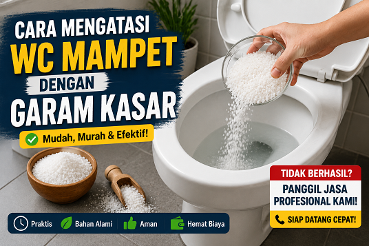 Cara Mengatasi WC Mampet dengan Garam Kasar, Apakah Benar Bisa?